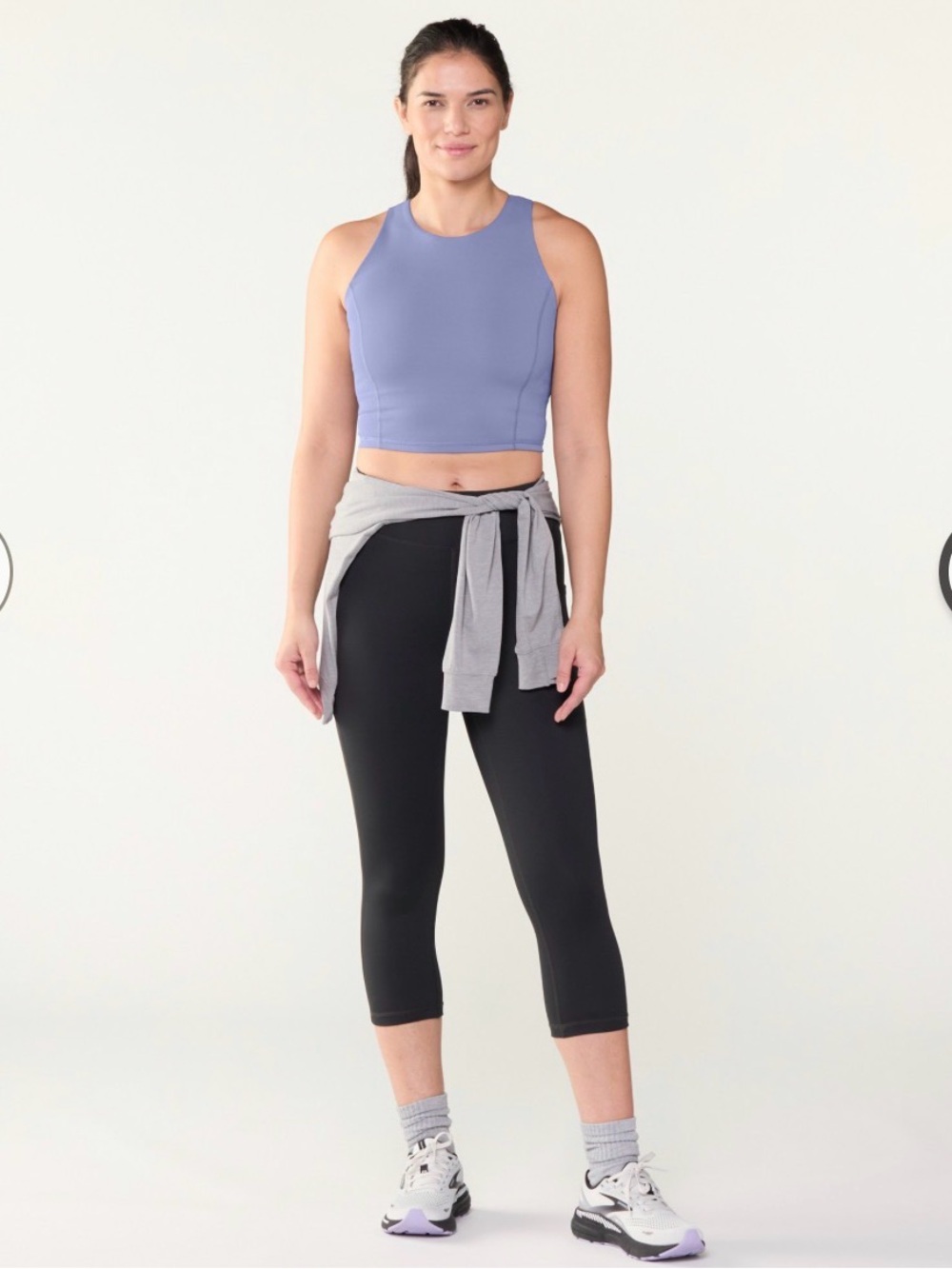 REI Active Pursuits Crop Tank Top - Horizon Purple - Picture 4 of 10